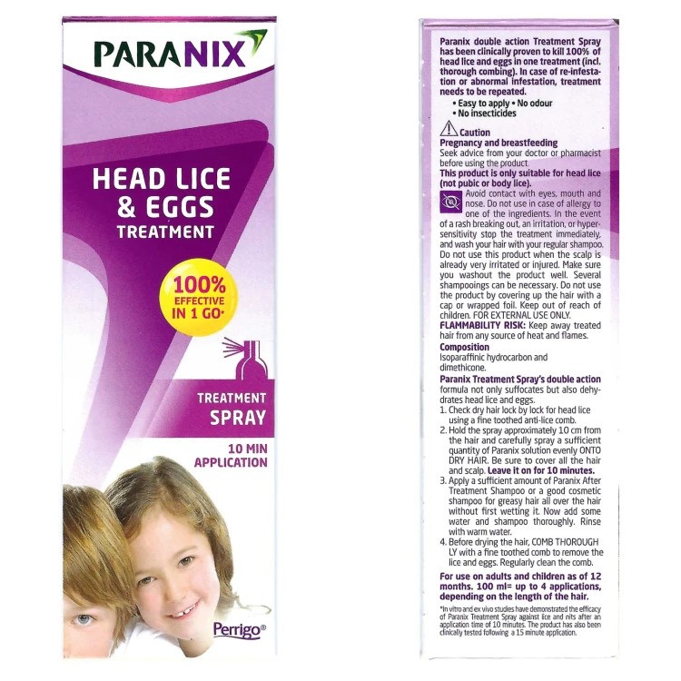 PARANIX ANTI-LICE SPRAY 100ML | Rosh Pharmacy